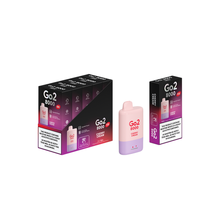 Go2 8000 Disposable Cherry Cream 35mg/mL