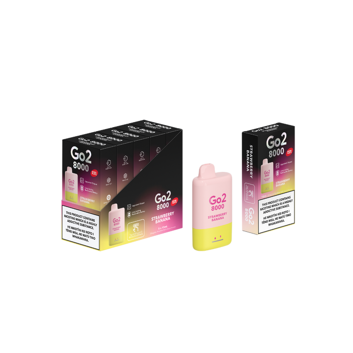 Go2 8000 Disposable Strawberry Banana 35mg/mL