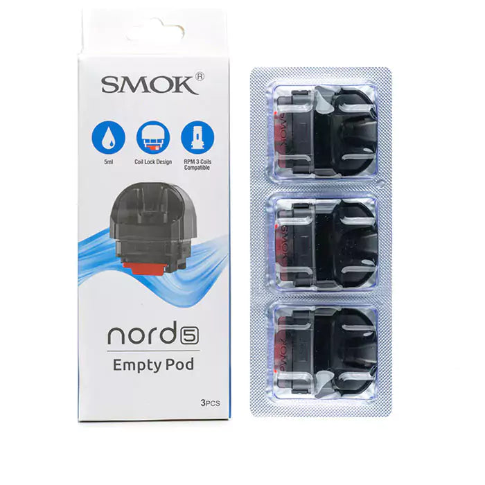 SMOK Nord 5 Empty Pod Cartridge 5ml (3pcs/pack)